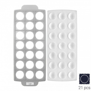 Forma pentru 21 ravioli, cerc, 26.5x11x2.2cm, Happymax, Forma ravioli cerc Forma ravioli rotunda Forma pentru ravioli in forma de cerc Forma pentru ravioli circulara Forma pentru ravioli umplut cu cerc Forma profesionala pentru ravioli in forma de cerc Fo