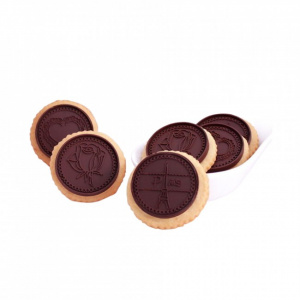 Kit forme silicon+decupator biscuiti ciocolata-Ibili