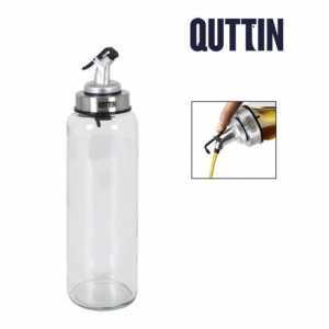 Oliviera sticla  cu picurator si dop, 500ml, 6x26cm, Happymax oliviera ulei si otet, set oliviera bucatarie, set oliviera, accesorii bucatarie tip produs oliviera, Oliviera cu 4 recipiente pentru condimente,sticla de ulei si otet