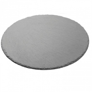Platou rotund ardezie pentru servire, 30 cm. Farfurie ardezie rotunda