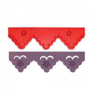 Set 2 forme-cutter margine modelare tort, decupator pentru volanase tort-JEM