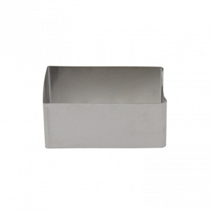 Set 3 forme de copt tip rama, dreptunghi, inox, 10x5.5, 15x8.5, 20x11 cm