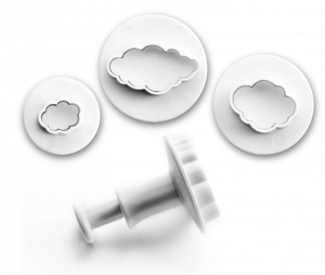 Set 3 forme-decupatoare pentru fondant,martipan-Nori-Ibili