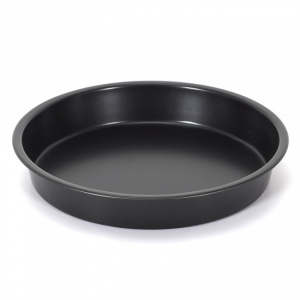Set 3 forme patiserie, din otel carbon - tava, forma rotunda, forma dreptunghiulara, forma de copt antaderenta, tava pentru copt rotunda