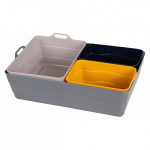 Set 4 cutii depozitare tip cos