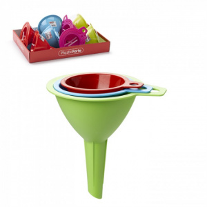 Set de 3 palnii, Set palnii bucatarie, Set palnii diferite marimi, Set 3 palnii plastic, Palnie alimentara set, Set palnii de umplere, Palnie polipropilena, Set palnii pentru bauturi, Accesorii bucatarie palnii