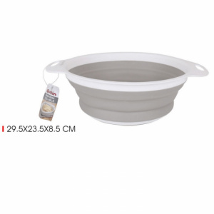 Strecuratoare pliabila pentru legume, fructe 29x22 cm Quttin . Strecuratoare pliabila de plastic pentru spalare legume, fructe sau paste,Strecuratoare pliabila legume fructe Strecuratoare bucatarie pliabila Strecuratoare pentru spalat legume fructe Strecu
