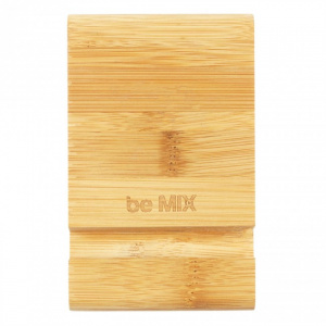 Suport pentru tableta sau telefon, bambus, 12,5x8x2 cm, Be mix