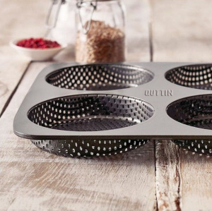 Tava perforata pentru hamburgeri la cuptor, 28x28x2.5cm, Happymax, tava perforata pentru hamburgeri, tava antiaderenta hamburgeri, tava cuptor hamburgeri, tava hamburgeri 28x28, tava hamburgeri otel carbon, tava xynflon, tava gatit carne, accesorii bucata