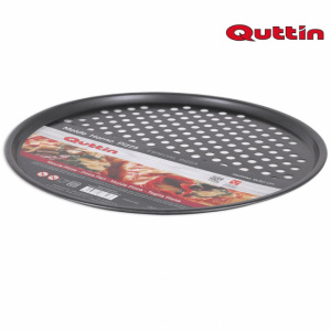 Tava perforata pentru pizza la cuptor 33cm-Quttin happymax.ro  Forma pentru pizza Quttin (34 x 1 cm),Tava perforata pizza cuptor, Tava gatit pizza perforata, Tava coacere pizza cuptor perforata, Tava pentru pizza cu gauri, Tava pizza crocanta cuptor, Acce