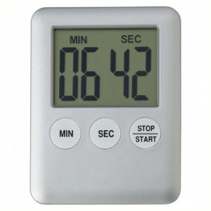 Timer bucatarie digital, argintiu, cu magnet
