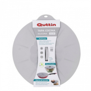 Capac de silicon cu maner pentru oale si vase 28x2,3 cm Quttin capace silicon reutilizabile, capace universale din silicon, capace flexibile silicon, Capac de silicon, cu maner, pentru oale si vase, 28x2,3 cm,Capac silicon cu maner, capac vase silicon, ca