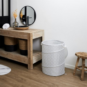 Cos cu capac pentru rufe murdare, 1 compartiment, 60x35x30 cm, Happymax, Cos rufe, Cos depozitare rufe, Cos rufe cu capac, Cosuri pentru rufe murdare, Organizare rufe, Cos haine murdare, Cos depozitare baie, Cosuri estetice pentru rufe, Solutii depozitare