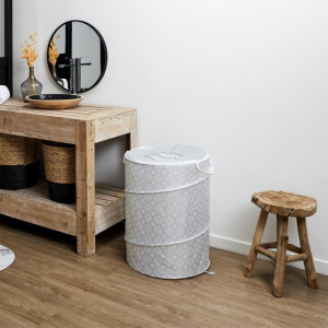 Cos cu capac pentru rufe murdare, 1 compartiment, 60x35x30 cm, Happymax, Cos rufe, Cos depozitare rufe, Cos rufe cu capac, Cosuri pentru rufe murdare, Organizare rufe, Cos haine murdare, Cos depozitare baie, Cosuri estetice pentru rufe, Solutii depozitare