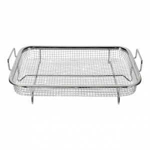 Cos tip gratar pentru gatit si copt cu aer cald la cuptor, 22x30x5,5 cm, Happymax