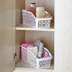 Cutie pentru depozitare si organizare in frigider, 14,4x33x12 cm, , Eva, alb