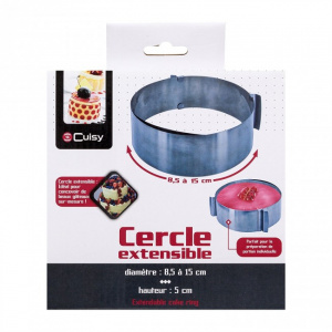 Forma copt extensibila tip cerc, Inel reglabil pentru tort, inel rotund ajustabil pentru prajituri
