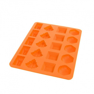 Forma de silicon modele diverse , HAPPYMAX.RO Forma praline, Orion, Silicon, 20 compartimente, Portocaliu
