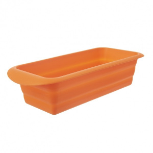 Forma de silicon pentru paine sau pentru friptura, happymax.ro Forma copt prajituri, Orion, Silicon, 29x12x6.5 cm, Portocaliu, forma silicon paine, forma cozonac, prajituri, paine din silicon