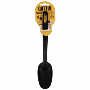 Lingura nylon pentru gatit, neagra 34x6,5 cm-Quttin,Lingura nylon pentru gatit, ustensila nylon bucatarie, accesoriu de gatit din nylon, lingura practica de nylon pentru gatit, ustensila de gatit durabila din material nylon, lingura non-abraziva pentru ga