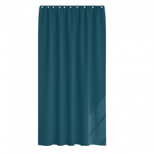 Perdea de dus textila, jacquard, 12 inele, 180 x h200 cm, Barneys, albastru