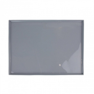 Placa silicon dreptunghiulara simpla 36.4 x 26.7 x2.5 cm, gri, Happymax