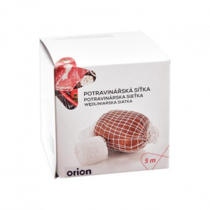 Plasa elastica alimentara-5 m, Plasa carne afumata, Orion, Alb.  plasa elastica alimentara, plasa pentru friptura
