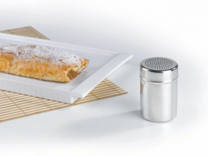 Recipient condimente, sticla si inox-110g. 8x5 cm Quttin