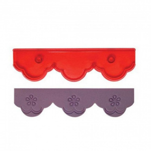 Set 2 forme-cutter margine modelare tort, decupator pentru volanase tort-JEM
