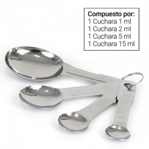 Set 4 lingurite de masurat ingrediente bucatarie, inox, 1,2,5,15 ml, linguri masurat bucatarie, linguri masurat bucatarie, linguri masurare, linguri pentru masurat, set linguri masurat,cupe de masurare,ustensile de masurat de bucatarie