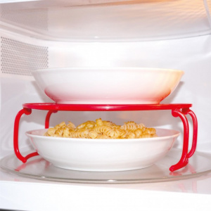 Suport capac multi-functional pentru microunde  TIP 4 in 1, suport microunde, capac microunde, tava microunde, suport multifunctional microunde, farfurii microunde,