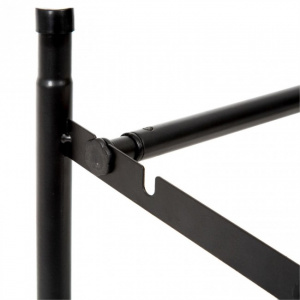 Suport de pantofi extensibil, 2 rafturi, negru Stilito