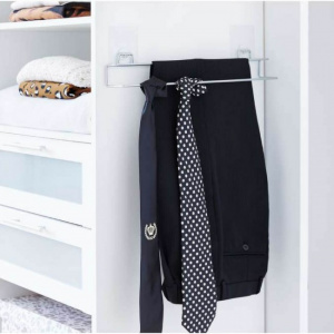 Suport pantaloni si cravate cu autocolant repozitionabil