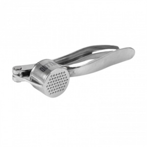 Ustensila tip presa metalica pentru usturoi, 15,5x2,5 cm, Happymax.  presa usturoi, strivitor usturoi, pisălog usturoi, zdrobitor usturoi, mărunțitor usturoi, echipament bucătărie, ustensile bucătărie, gadgeturi bucătărie, instrumente condimente, accesori