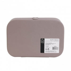 Cutie de bijuterii, rectangulara, crem