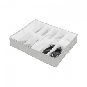 Cutie depozitare incaltaminte, 12 compartimente. Organizator textil depozitare incaltaminte 76x60cm-Boston, organizator pantofi, husa pentru pantofi, cutie organizator pantofi, organizator pantofi cu husa