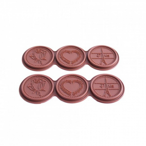 Kit forme silicon+decupator biscuiti ciocolata-Ibili