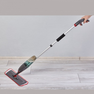 Mop cu microfibra si recipient detergent cu pulverizator integrat, 120 cm