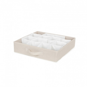 Organizator pentru sertare cu 16 compartimente, Nancy, 40x40xH9 cm, Happymax.ro
