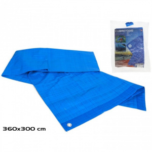 Prelata cu ochiuri de prindere 3,6 x 3 metri, prelata impermeabila cu inele,. prelata de protectie pentru exterior sau camping