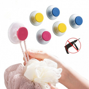 Set 6 carlige multicolore cu ventuza. Carlige cu ventuza, multiple utilizari.