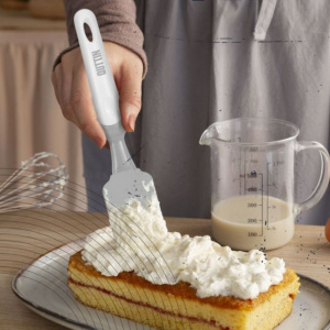 Spatula cofetarie pentru ornare, silicon uz alimentar, 24,5x5,3 cm, Happymax