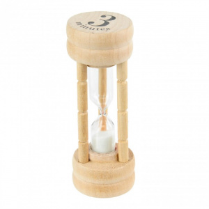 Timer bucatarie, cronometru, clepsidra lemn - 3 minute