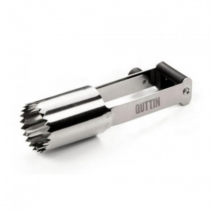 Ustensila inox pentru scos cotoare mere, 3 x 11cm, Happymax, aparat de scos cotorul la mere, dispozitiv de scos cotoarele la mere, cutit scobit mere. Ustensila inox scos cotoare mere 3x11cm,dispozitiv de scos cotoare din fructe,cutit curatator manual pent
