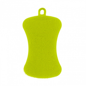 Burete silicon, multiple intrebuintari, 6,5x12x1,5, verde  burete silicon, burete din silicon, burete silicon vase, burete silicon bucatarie, burete silicon fata, Burete antibacterian moale din silicon pentru baie, Burete silicon, multiple intrebuintari, 