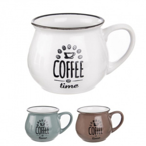 Cana ceramica pentru cafea 0,32 l-alb