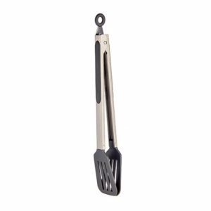 Cleste lung de bucatarie, cleste inox servire cu capete nylon-33 cm