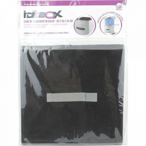 Cos textil, cub pentru depozitare-negru, Cosuri textile pentru organizare, Cutii de depozitare textile, Cosuri de depozitare pentru haine, Cosuri textile pliabile, Cosuri pentru organizare in casa, Cutii textile pentru depozitare, Cosuri pentru depozitare