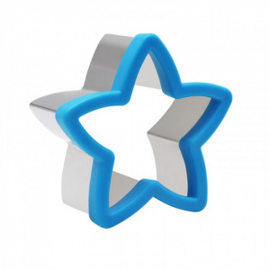 Cutter patiserie, inox, forma stea, 10x10x4,3 cm, Quttin, decupatoare biscuiti,  decupator prajituri, set decupator fondant, decupatoare, cuttere patiserie, decupatoare patiserie,Cutter patiserie, inox, cutter bucatarie, unelte de taiat patiserie, cutit i