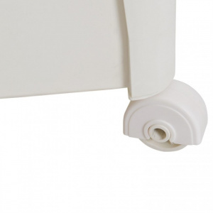 Etajera mobila cu roti, tip carucior, 4 rafturi, alb, 39 x 36 x H 107 cm  Carucior ingust pentru depozitare in baie si bucatarie, Rafturi din plastic cu roti pentru depozitare in bucatarie si baie. Etajera cu roti si 3 polite depozitare